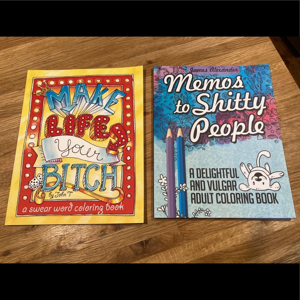 2 Adult Coloring Books